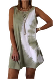 Full Size Tie-Dye Sleeveless Mini Tank Dress Plus Size