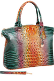 Gradient PU Leather Handbag