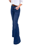 Full Size Flare Jeans with Pockets Plus Size