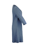 Full Size V-Neck Dress with Half Sleeves