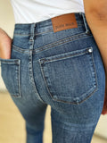 Judy Blue Mid Waist Distressed Slim Jeans – Inclusive Fit